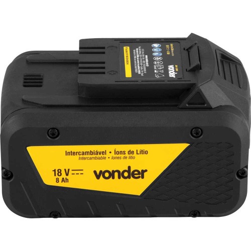 Bateria 18v 8Ah íons de lítio intercambiável- IBV 1880 Bateria 18v 8Ah íons de lítio intercambiável- IBV 1880