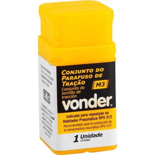 Jogo parafuso de tra��o M3 para rebitador RPV 312 com 4 pe�as