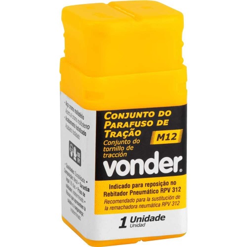 Jogo parafuso de tra��o M12 para rebitador RPV 312 com 4 pe�as