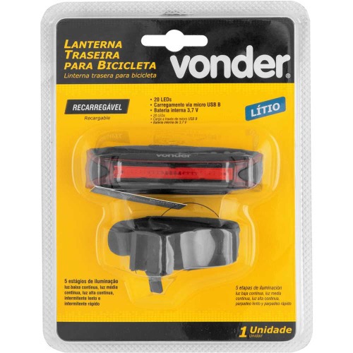 Lanterna traseira para bicicleta recarreg�vel