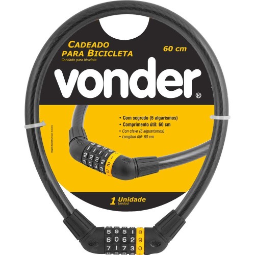 Cadeado com segredo para bicicleta 60 cm Cadeado com segredo para bicicleta 60 cm