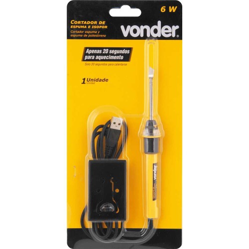 Cortador de espuma 6W com cabo USB e suporte - CEV 006