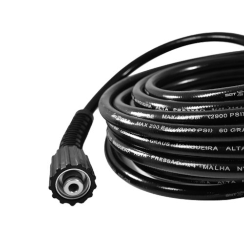 Mangueira para lavadora de alta pressão M22/14 X M22/14 com 10 metros - 0761035015f Mangueira para lavadora de alta pressão M22/14 X M22/14 com 10 metros - 0761035015f