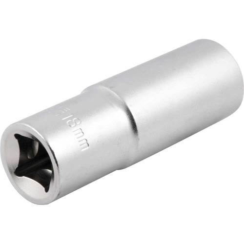 Soquete estriado longo 18 mm encaixe 1/2