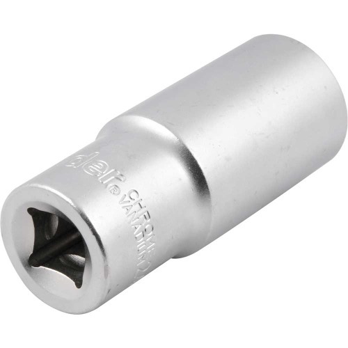 Soquete estriado longo 24 mm encaixe de 1/2 Soquete estriado longo 24 mm encaixe de 1/2