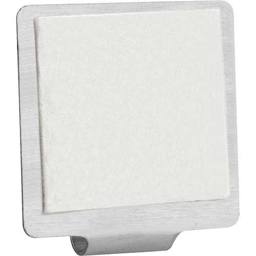 Gancho adesivo quadrado em inox com 2 peças Gancho adesivo quadrado em inox com 2 peças