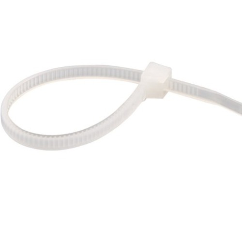 Abraçadeira de nylon branca 2,5 mm x 20 cm com 100 peças Abraçadeira de nylon branca 2,5 mm x 20 cm com 100 peças