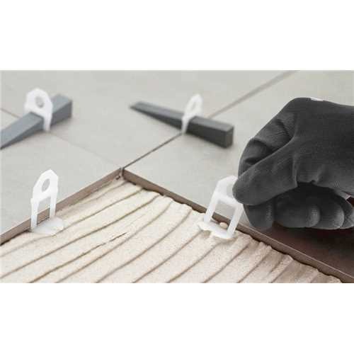 Espaçador e nivelador para piso 2,0 mm pacote com 100 peças Espaçador e nivelador para piso 2,0 mm pacote com 100 peças