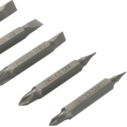Jogo de ponteira ponta dupla aço cromo vanádio 5 peças Jogo de ponteira ponta dupla aço cromo vanádio 5 peças