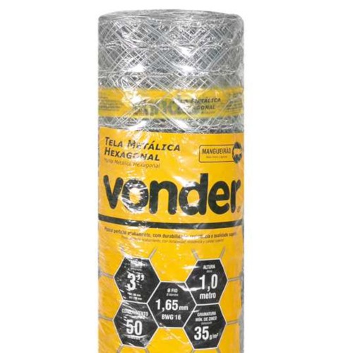 Tela met�lica hexagonal malha 3