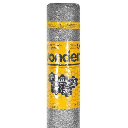 Tela met�lica hexagonal para pinteiro malha 1