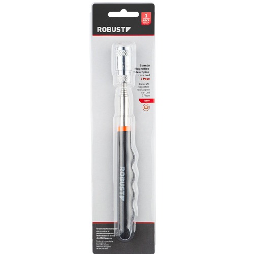 Pegador de pe�as magn�tico tipo caneta telesc�pico com led - S38100619
