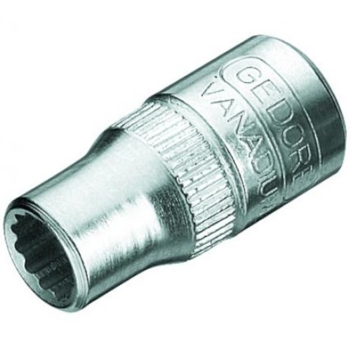 Soquete estriado 6 mm encaixe 1/4