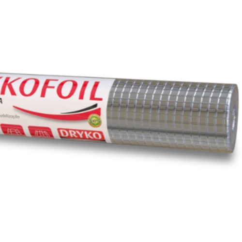 Manta termica para telhado em alumínio 1 face 1,20 x 20,83m 25m² - DRYKOFOIL Manta termica para telhado em alumínio 1 face 1,20 x 20,83m 25m² - DRYKOFOIL