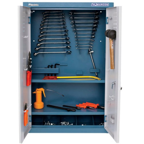 Arm�rio para ferramentas com 2 prateleiras e portas de a�o - AM-3