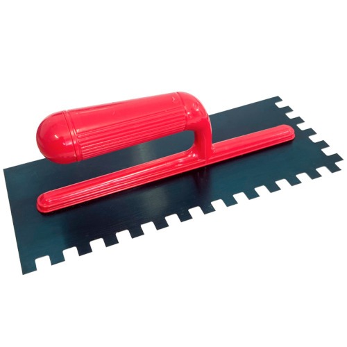 Desempenadeira em a�o dentada com cabo pl�stico 12 x 28 cm - 1.2407