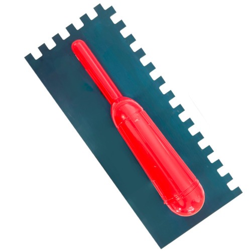 Desempenadeira em a�o dentada com cabo pl�stico 12 x 28 cm - 1.2407