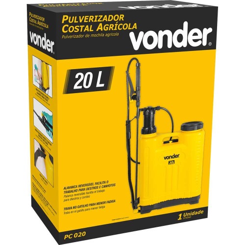 Pulverizador costal agrícola 20 litros - PC 020 Pulverizador costal agrícola 20 litros - PC 020