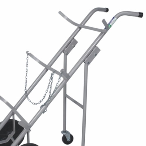 Carro para transporte de oxigênio e acetileno para 2 cilindros roda maciça - TM-75 Carro para transporte de oxigênio e acetileno para 2 cilindros roda maciça - TM-75
