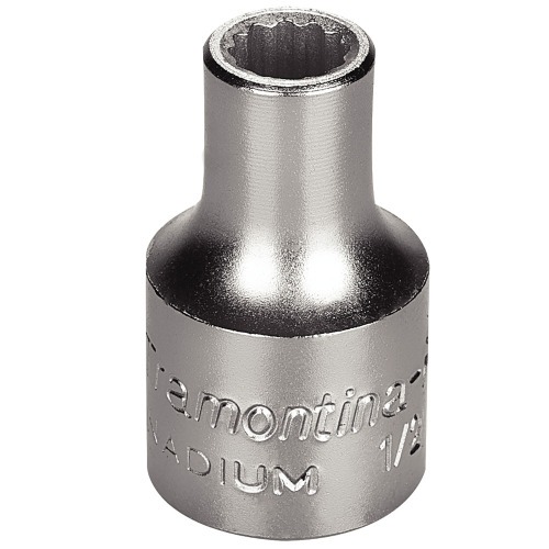 Soquete estriado 8 mm encaixe 1/2