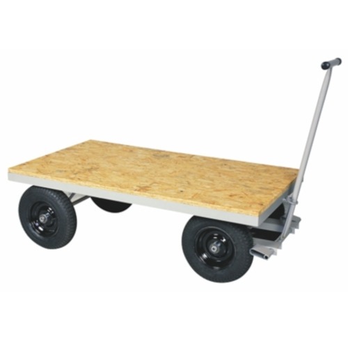 Carro plataforma com tampo em madeira capacidade de 1.200 kg - TM-72 Carro plataforma com tampo em madeira capacidade de 1.200 kg - TM-72