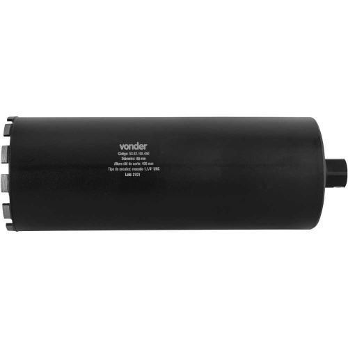 Broca coroa diamantada para perfuratriz 160 x 450 mm rosca 1.1/4 Broca coroa diamantada para perfuratriz 160 x 450 mm rosca 1.1/4