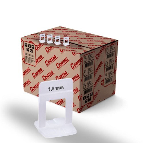 Espaçador e nivelador para piso 1,5 mm com 1000 peças - SLIM Espaçador e nivelador para piso 1,5 mm com 1000 peças - SLIM