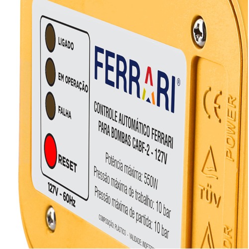 Controlador automático para bomba d'água - CABF-1 110V/220V Controlador automático para bomba d'água - CABF-1 110V/220V
