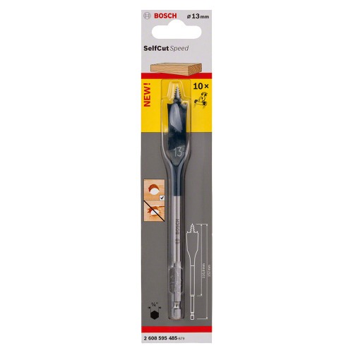 Broca chata para madeira 14 x 152 mm - Self Cut Speed Broca chata para madeira 14 x 152 mm - Self Cut Speed