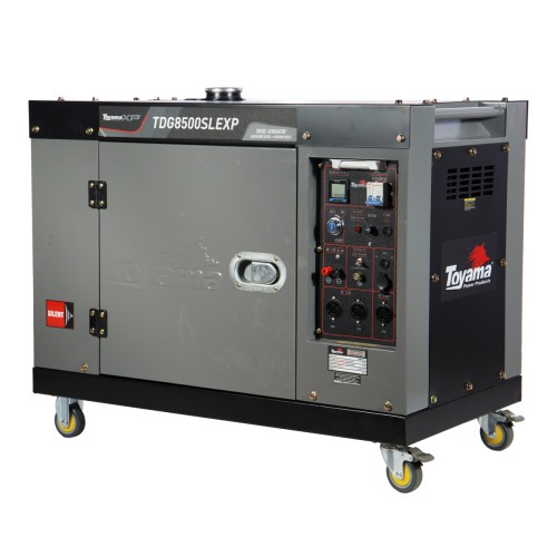 Gerador de energia 7 Kva a diesel cabinado bivolt partida el�trica com AVR - TDG8500SLEXP