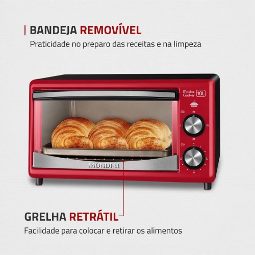 Forno elétrico 650 watts 10 Litros Master Cooker - FR-20 220V Forno elétrico 650 watts 10 Litros Master Cooker - FR-20 220V