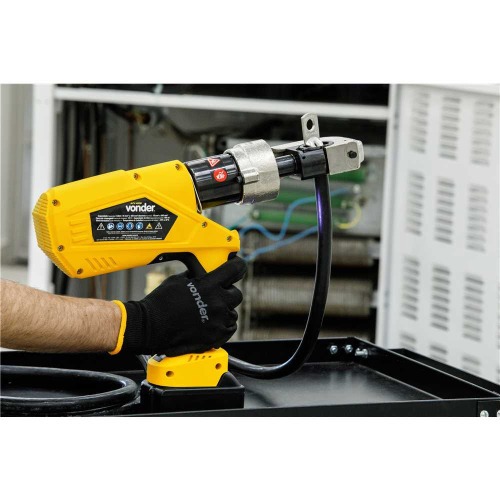 Alicate crimpador hidráulico a bateria 18V com 2 baterias e acessórios - ACV 400B 110V/220V Alicate crimpador hidráulico a bateria 18V com 2 baterias e acessórios - ACV 400B 110V/220V