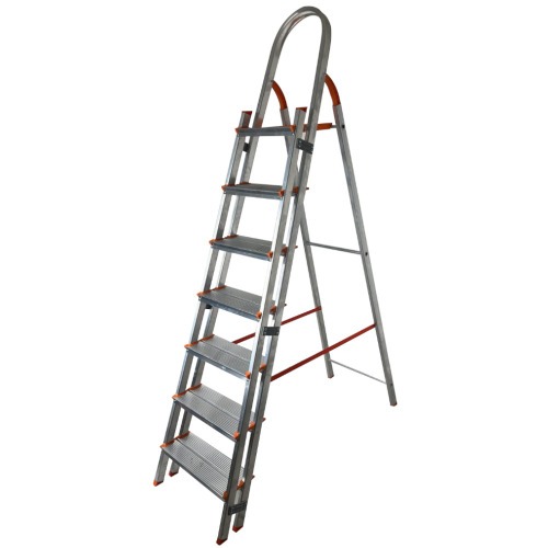 Escada de alum�nio com 7 degraus duplos residencial - EMD007