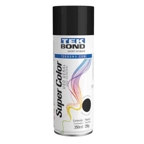 Tinta spray para uso geral 350 ml - Super color