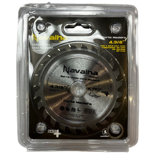 Disco de serra para madeira 110 x 20 mm 24 dentes - 06059