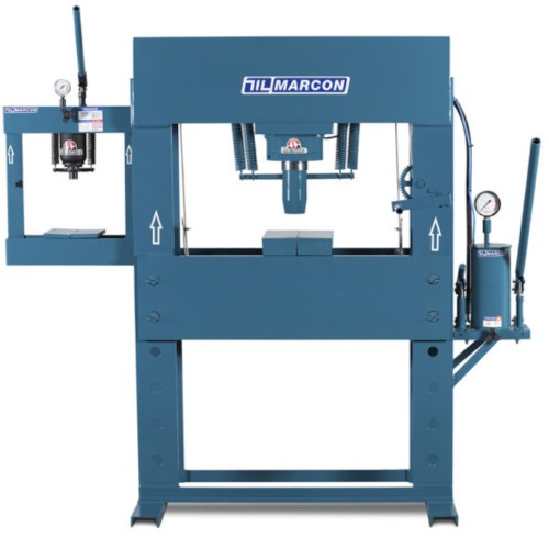 Prensa hidr�ulica capacidade 100 toneladas com auxiliar de 15 toneladas - 4208