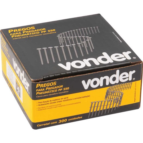 Prego anelado 2,1 x 45 mm carretel com 300 pe�as para o pregador PP 550