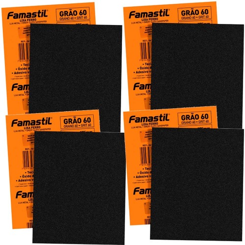 Kit 20 Folhas de lixa para ferro - F51.10 Kit 20 Folhas de lixa para ferro - F51.10