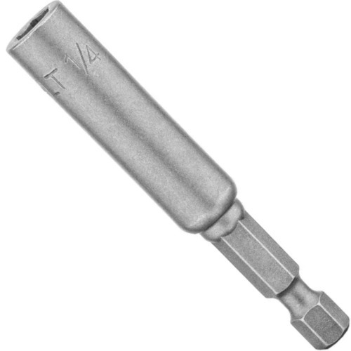 Soquete magn�tico sextavado 1/4'' x 65 mm encaixe 1/4