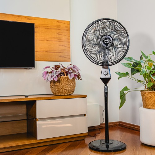 Ventilador de coluna 50 cm oscilante 8 pás com 3 velocidades - Flow Turbo 220V Ventilador de coluna 50 cm oscilante 8 pás com 3 velocidades - Flow Turbo 220V
