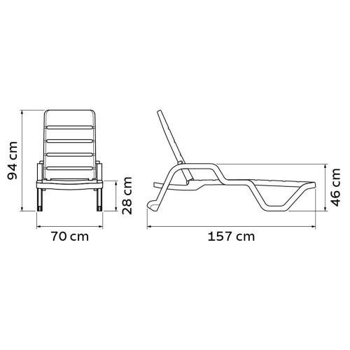Espregui�adeira em polipropileno 4 posi��es branca - Leblon