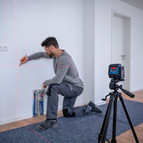 N�vel a laser 2 linhas 12 m com suporte girat�rio acoplado - GLL 12-22