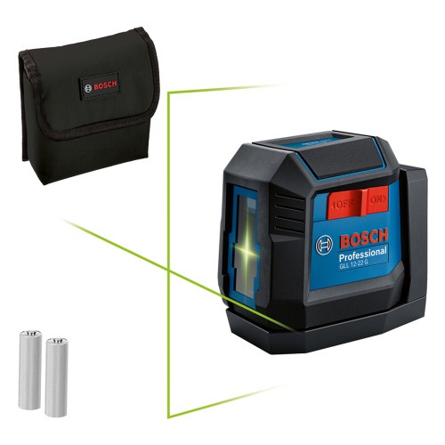 Nível a laser verde 2 linhas alcance de 12 m com suporte giratório acoplado - GLL 12-22 G Nível a laser verde 2 linhas alcance de 12 m com suporte giratório acoplado - GLL 12-22 G