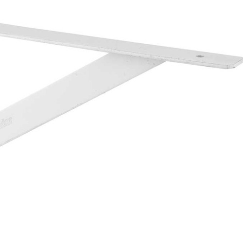 Cantoneira metálica tipo mão francesa reforçada 40 cm branca - 32.95.000.400 Cantoneira metálica tipo mão francesa reforçada 40 cm branca - 32.95.000.400