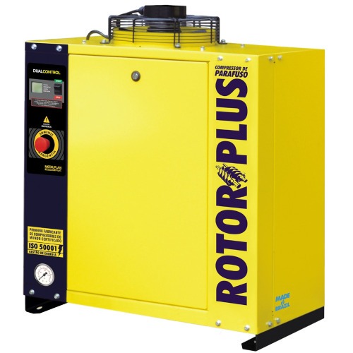 Compressor de ar de parafuso 10 hp 9 bar trif�sico 220V - Rotor 10