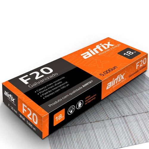 Pino para pinador pneum�tico tipo F 1,05 x 20 mm com 5.000 pe�as - F20