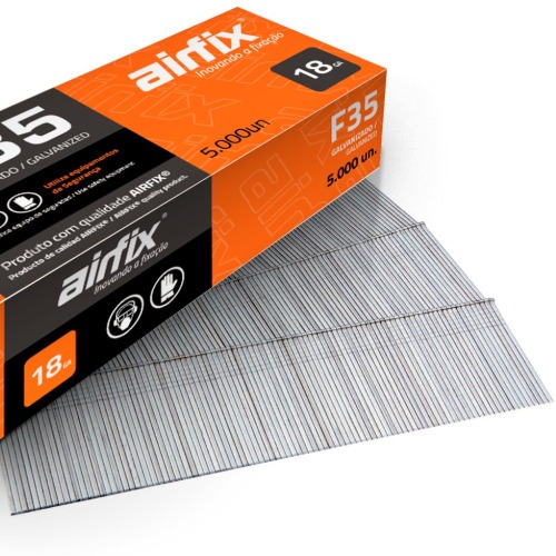 Pino para pinador pneum�tico tipo F 1,05 x 35 mm com 5.000 pe�as - F35