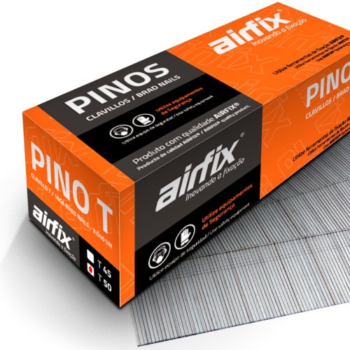 Pino para pinador pneumático tipo T 1,4 x 50 mm com 3.040 peças - T50 Pino para pinador pneumático tipo T 1,4 x 50 mm com 3.040 peças - T50