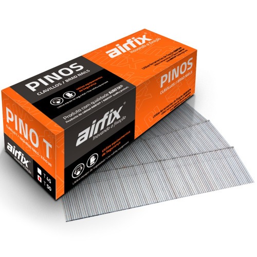 Pino para pinador pneumático tipo T 1,4 x 50 mm com 3.040 peças - T50 Pino para pinador pneumático tipo T 1,4 x 50 mm com 3.040 peças - T50