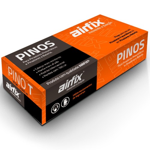 Pino para pinador pneumático tipo T 1,4 x 35 mm com 3.040 peças - T35 Pino para pinador pneumático tipo T 1,4 x 35 mm com 3.040 peças - T35
